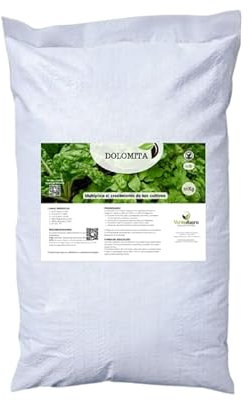 Dolomita - Cal Agrícola Vermiduero - Corrector de Suelos Ácidos con Calcio y Magnesio (20 Kg)