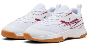PUMA Unisex barn Varion Ii Jr inomhus domstol sko, Puma White Berry, 4 UK