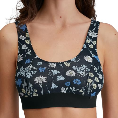 CALIDA Dam bustier, Svart tryck, 36-38