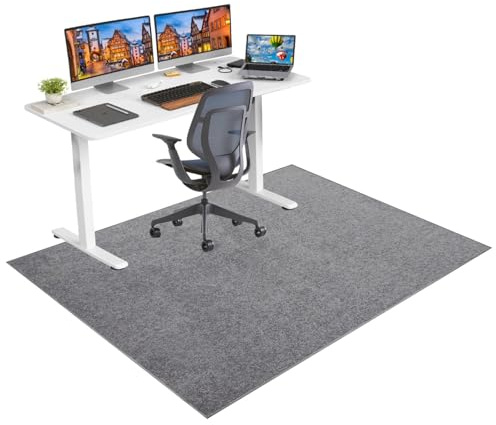 Alfombra Silla de Oficina, Alfombrilla Protectora Suelo Antideslizante 60 x 70 cm Alfombra Gaming Suelo Alfombra Silla Escritorio para Suelos Duros Protector Suelo Silla Ruedas, para Oficina Hogar