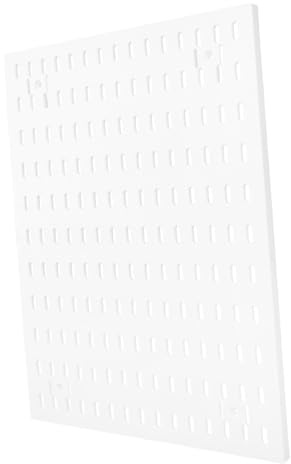 DECOMELODY Organizador De Tablero Perforado Adhesivo Para Pared Estante Plástico Duradero Para Herramientas y Objetos Sin Perforación Para Oficina Cocina y Dormitorio Blanco Grande