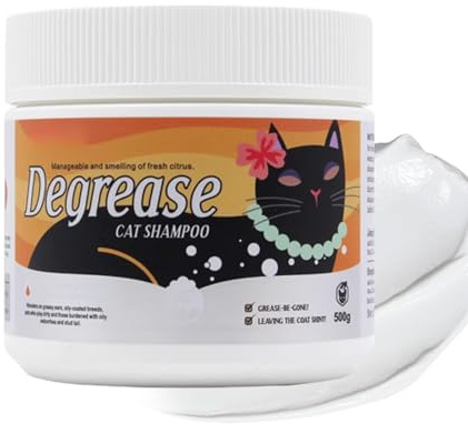 YAOPIU Shampoo per gatti – detergente lenitivo in caso di irritazione, 500 g, crema idratante, cura per l'igiene quotidiana, stucco nero