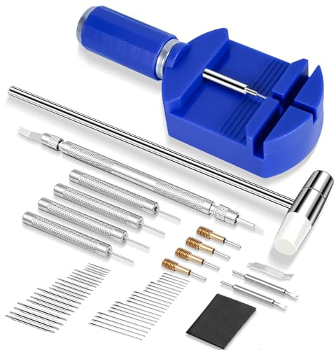 Yeecka Outil Bracelet Montre, Chasse Goupille Kit, Outils pour Réglage Accourcir Bracelet, Montre Barre à Ressort Outil