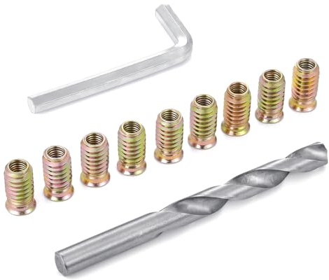 30 Pcs 5/16-18x25mm Threaded Inserts for Wood Woodworking Furniture