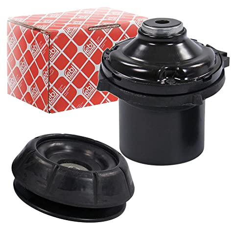 febi bilstein 26935 Federbeinstützlagersatz mit Kugellager und Anbaumaterial, 1 Stück, Grey