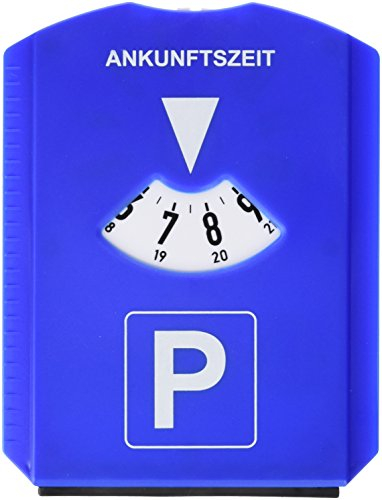 Hama 00083958 Multifunktions-Parkscheibe, Kunststoff, B120 x H155 x T8 mm, blau