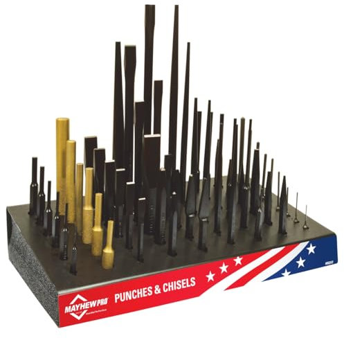 Mayhew Tools 57 PC Punch & Chisel Display