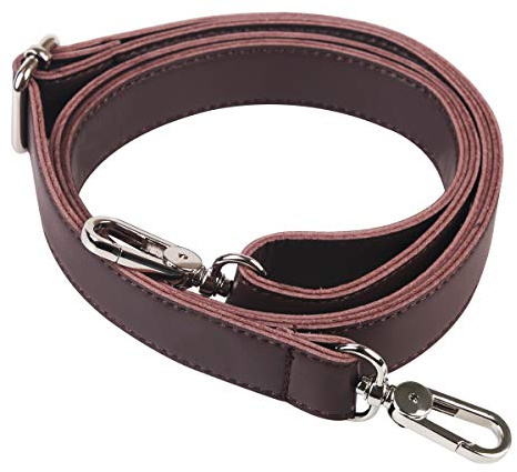 BOMKEE Bandoulière en Cuir 61 Pouces Universel Remplacement pour Sac Bandoulière Porte-Documents Sac Messenger Portefeuille Sac à Main Sangles (Marron)