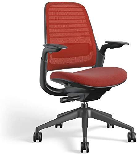 Steelcase Series 1 Work Chair Office Chair - Scarlet, Hard Floor Casters