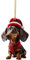 Weihnachtsdeko Anhänger Hund, Niedlicher Cartoon Acryl Hund Weihnachts Dekoration, Auto Aufhänger Weihnachten Deko Sale Baumschmuck, Weihnachtsbaum Anhänger Weihnachtsschmuck, Auto Anhänger