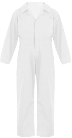 Jugaoge Unisex barn arbetsoverall flickor pojkar arbetskläder bomull overall arbetsoverall skyddsoverall overall halloween kläder