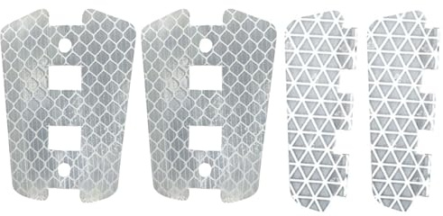 Asukohu 4 Stück Rad-Reflektoren, stark reflektierend, Speichen, Fahrräder, Radreflektoren, Speichen, Reflektoren