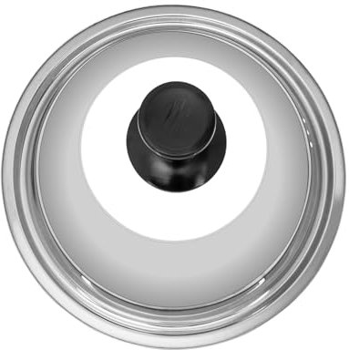 DONFAMDS Stainless Steel Pot Lid Drink Covers Anti Spike Kitchen Strainer Large Mixing Bowl Sink Serving Bowl Ninja Cookware Spill Stacking Knob Kettle Serving Dishes Hotpot Silver Glass