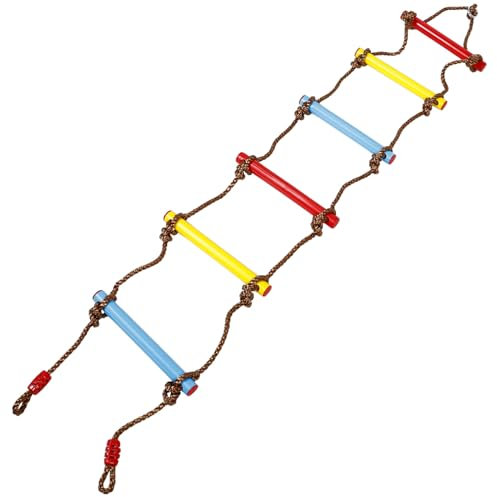 ifundom Échelle De Corde pour Garçon Et Filles Jouet d'escalade Accessoire De Jeux Extérieur en PE Sécurisée pour Intérieur Et Extérieur Améliore La Coordination 1 Pièce