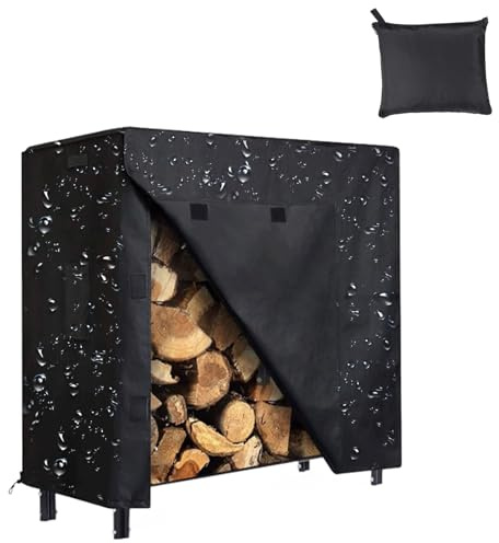 Coperchio rastrelliere - copertura del supporto per tronchi pesanti, protezione di stoccaggio in legno esterno | Tessuto Oxford impermeabile patio, giardino, cortile, da polvere resistente alle intemp