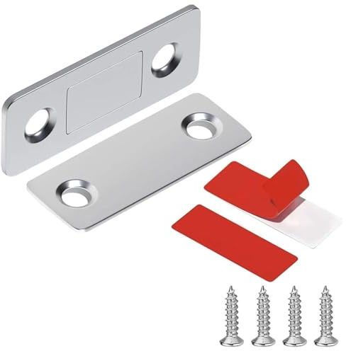 30 set magnetiska skåpspärrar tunna dörrmagneter stoppar osynlig självhäftande låda magnethake för köksskåp stängare för skåp