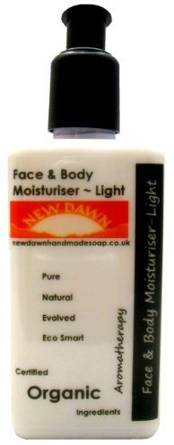 Handmade Natural Rose Geranium Light Cream/Moisturiser - Range No.2 - Eczema/Psoriasis/Itchy Skin Relief (250 ml)