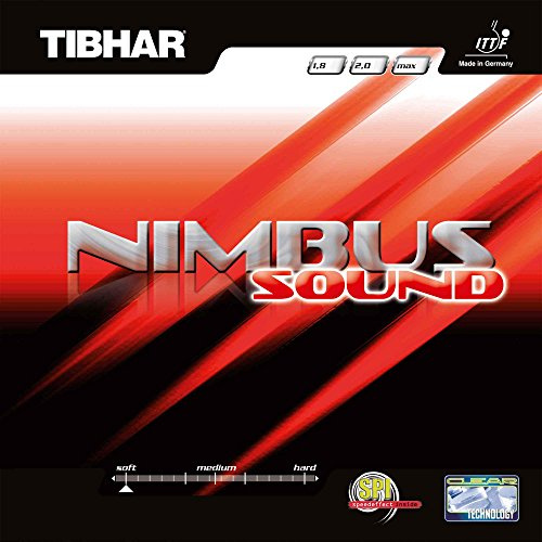 Tibhar Nimbus Sound, revêtement TT, NEUF, avec LIVRAISON L Rouge - Rouge