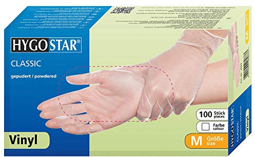 Premium-Vinyl-Handschuh, Top-Einweghandschuhe, Einmal-Vinylhandschuhe, reißfest, Farbe:weiß, Größe:XL