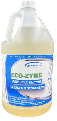 Eco-Zyme | Natural Enzyme Multi-Purpose Cleaner & Degreaser | Professional-Strength, Concentrated | Safe Inside & Outside | Deep Clean Floors, Tile, Grout, Ovens, Walls, Concrete & More (128 oz)
