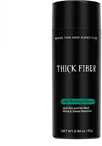 THICK FIBER Hair Fibres | Hair Powder for Thinning Hair 25g Bottle | Makes Thin Hair Look Thicker in Seconds | Hair Loss Concealer For Women & Men (Light Blonde)