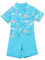 Playshoes UV-Schutz Einteiler Unisex Kinder Badeanzug Schwimmanzug Badebekleidung, Meerestiere, 110/116