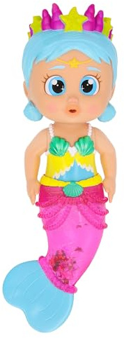 BLOOPIES Shimmer Mermaids Iris, Giocattolo d'Acqua, Sirena con Coda Scintillante Piena di Charms che Spruzza Acqua, Giocattolo Regalo per Bambini dai 18 Mesi in su