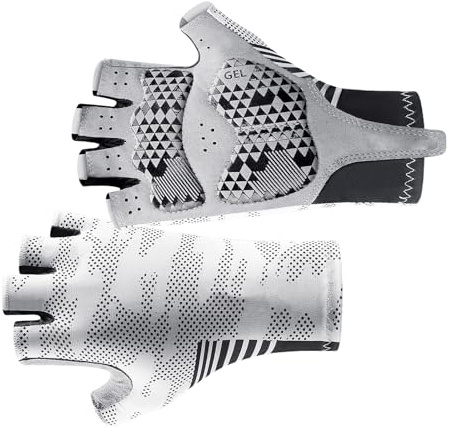 Guanti da ciclismo per uomini e donne, in tessuto traspirante sottile e antiscivolo, palmo in silicone per migliorare il comfort, guanti da ciclismo per lunghe distanze, guanti da ciclismo con palmo