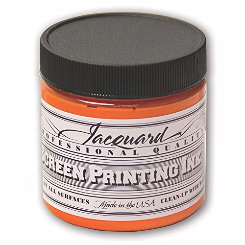 Jacquard screentryck bläck, orange, 4 oz