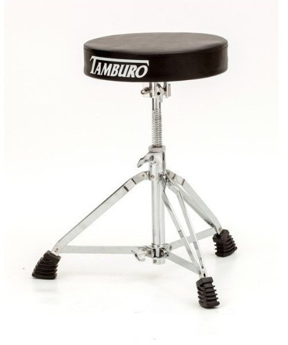 Tamburo Tabouret de Batterie DT350 Série 300, Siège de Batterie, Droit, Métal, Métal, Minimaliste, Brute, Rond