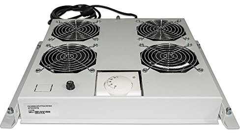 Intellinet Kühleinheit mit 4 Lüftern für 19 Schränke Zur Deckenmontage mit Thermostat grau 712798
