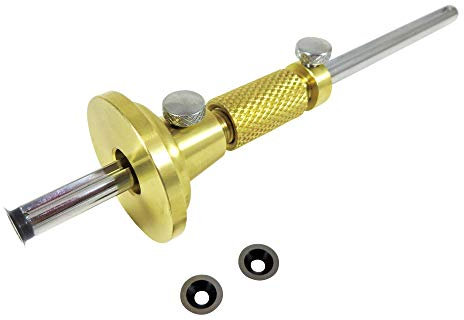 Taytools MGB Solid Brass Wheel Woodworking Precision Marking Cutting Gauge with 2 Extra Cutters Micro Adjust Head