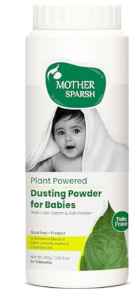 Mother Sparsh Talc-Free Natural Dusting Powder for Babies, 100 g