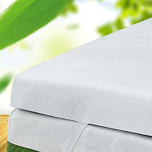 Topper cubrecolchon Memory Foam sensación viscoelastica (60x180x6)