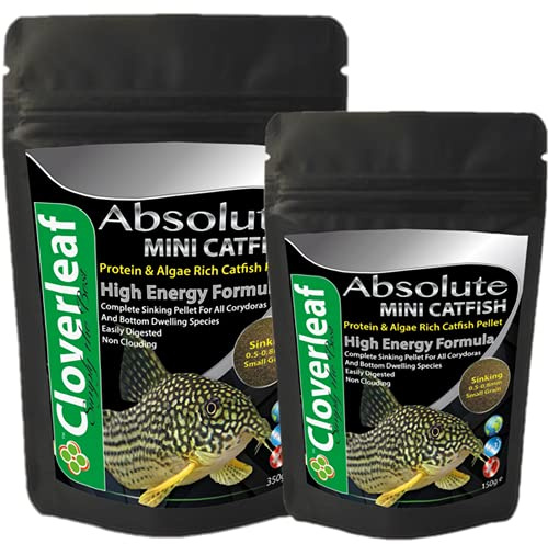 Cloverleaf Absolute 42% High Protein Sinking Mini Catfish Pellet Food 350g