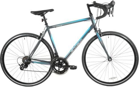 Discount Ammaco Pace Road Racing Sports Bike Drop Bar 700c Wheel 56cm Frame Grey Blue
