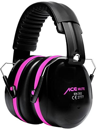 ACE Mute Ohrenschützer Gehörschutz Gehörschutz für Arbeit und Sport Schießen EN 352-1 Rosa