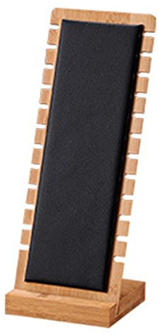 GERUI Schmuckständer Halskette Schmuckhalter aus Holz Kettenständer Schmuckständer Jewelry Organizer Schaufenster Halter für Halsketten Anhänger Kette Armbänder (schwarz)