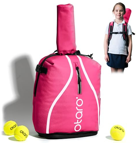 Otaro® Mochila de Tenis para niños Premium (Rosa)