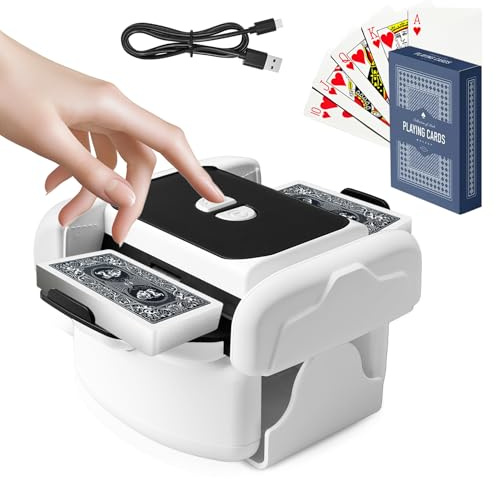 SZBJSMF Elektronisk kortdistributör, automatisk kortmelee 1 par poker, spelkortsblandare för en, poker, Burraco, Blackjack