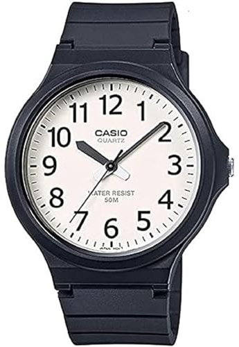 Casio Reloj Analógico para Hombre de Cuarzo con Correa en Resina MW-240-7B