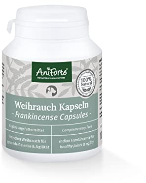 AniForte Weihrauchkapseln für Hunde 100 Stück - Natürliche Gelenktabletten mit Boswelliasäure, Unterstützung der Gelenke & Gelenkfunktion, Weihrauch Tabletten für Hundegelenke
