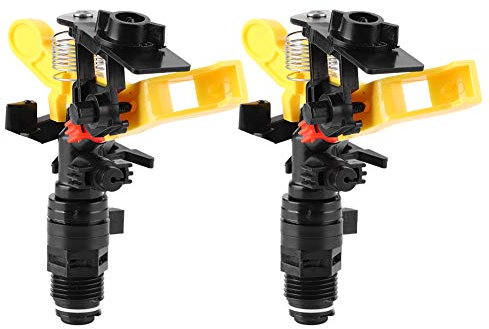 Tête d'arroseur à Impact d'arroseur à Impulsion de Jardin 2 pièces pour l'irrigation d'arrosage agricole, Filetage mâle G1/2 DN15