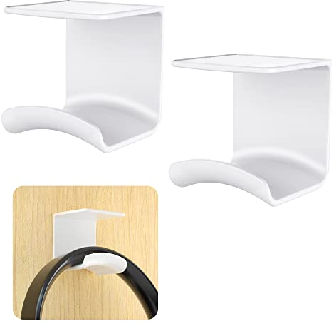 Cozycase Universal Headset Halterung Tisch - 2 Stück Kopfhörer Halter Wandhalterung Holder mit starkem Klebeband, Kopfhörerhalter Headset Ständer für die meisten Gaming Kopfhörer