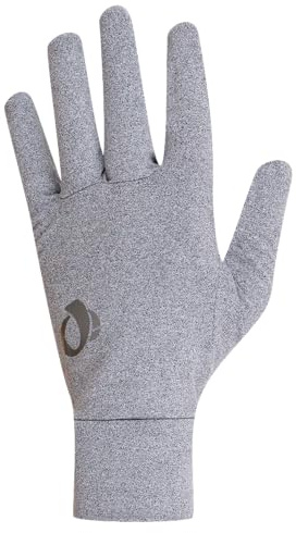 PEARL IZUMI Men's Thermal Lite Cycling Glove, Lightweight & Insulated Thermal Fabric for Entire Glove, Durable Grip with Low Light Visibility for Outdoor Activities, Black Heather, Large