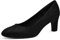Tamaris Damen Pumps Textil Blockabsatz Vegan; BLACK STRUCTURE, EU 41