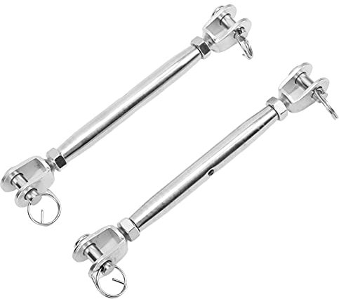 Tendeur à mâchoires et mâchoires en acier inoxydable, tendeur à vis de gréement pour câble métallique, serrage réglable, résistant à la corrosion, antirouille, taille M8, 2