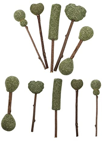 SUPVOX 10 Piezas Lollipops de Catnip Naturales para Gatos Snacks Comestibles Forma de Bastones de Hierba Gatera Mixtos Premios para Gatos y Felices