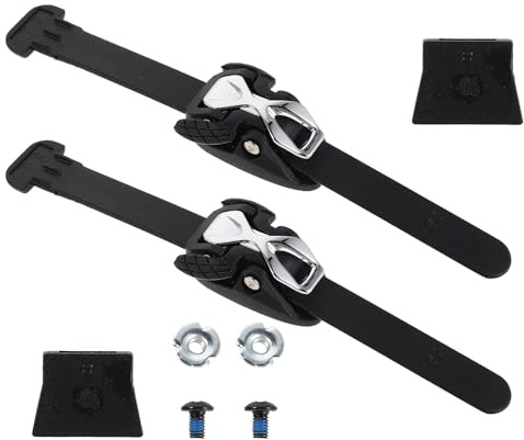 Alipis 2 Sets Universal Adjustable Inline Skate Boot Straps with Buckle Clips and Screws Replacement Roller Skates and Ice Hockey Tighteners Secure Inline Skating Accessories for Adults