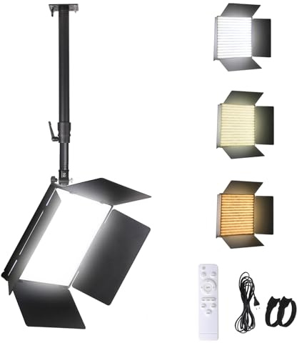 XPSYQIC 110W Kit d'éclairage Vidéo LED Grand Panneau Lumineux